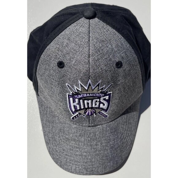 Sacramento Kings Strapback Hat Adult One Size Black Basketball NBA Vtg Hit Wear - Picture 4 of 10